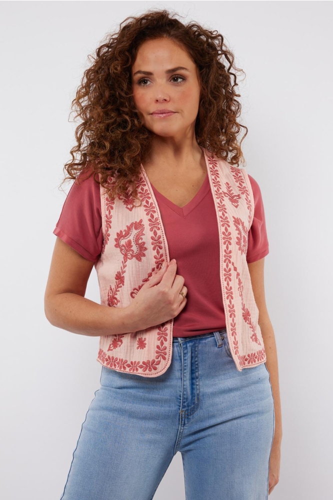ARDENTES GILET 25ZXJ01 224 BALLET PINK